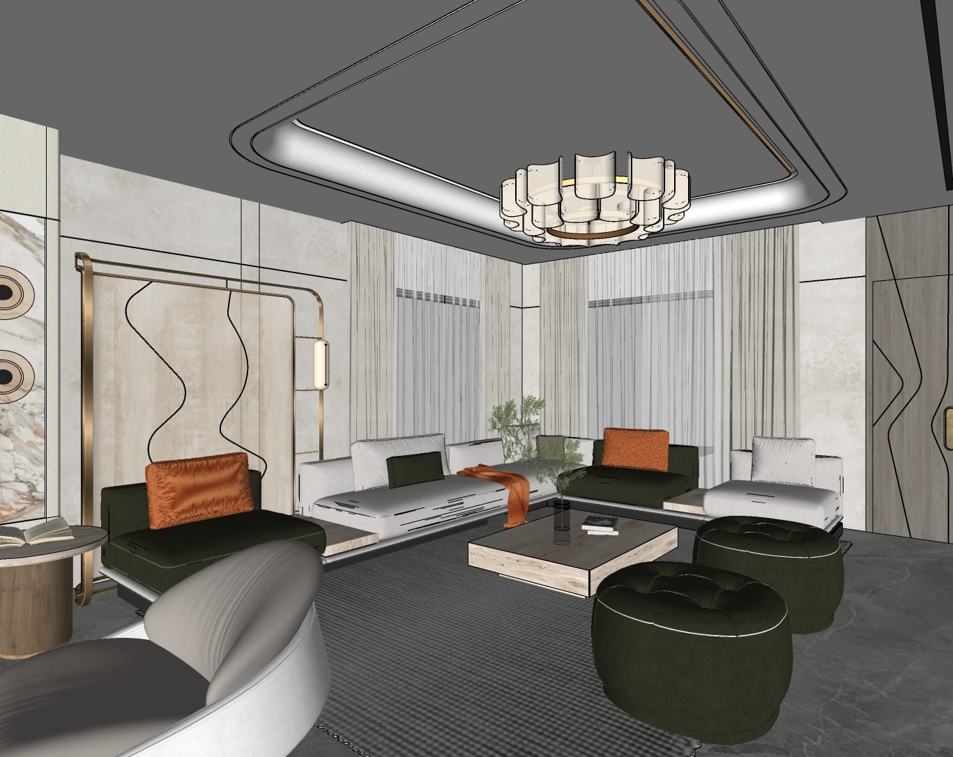Living room — sketch